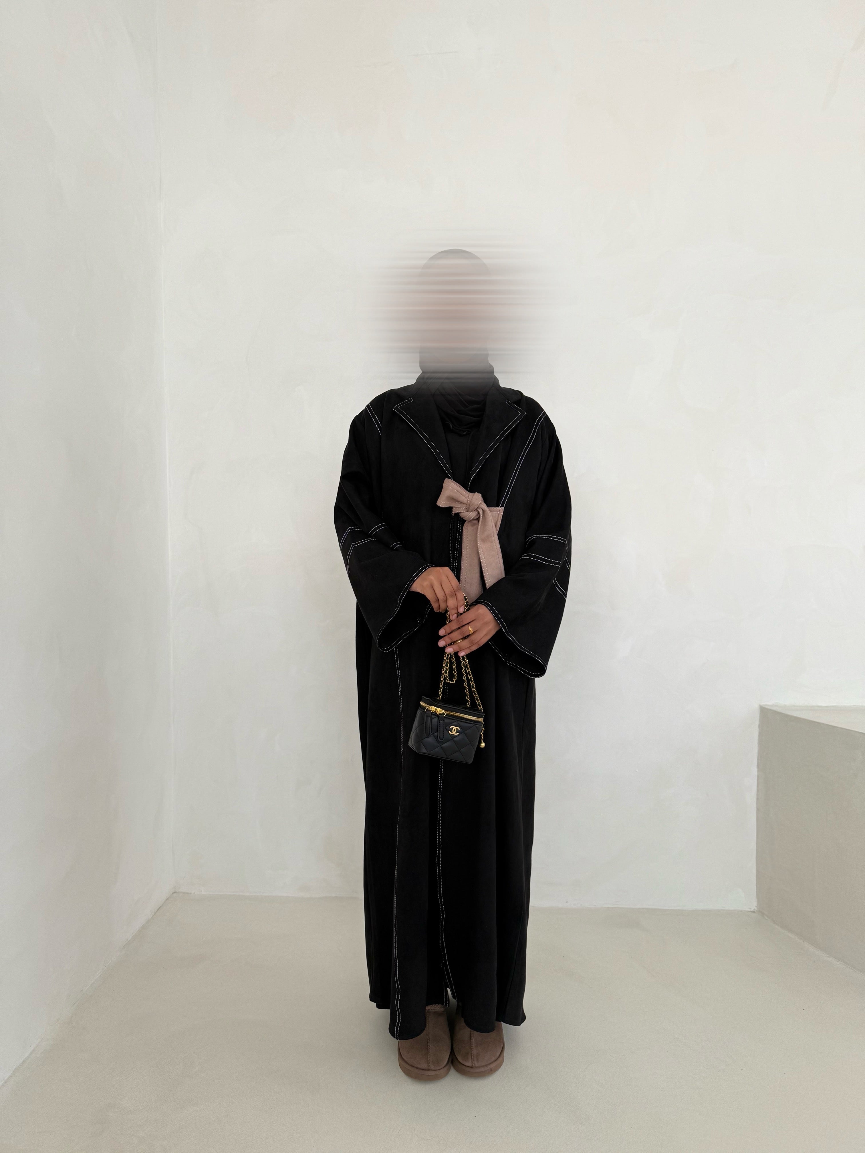 Contrast kimono Set
