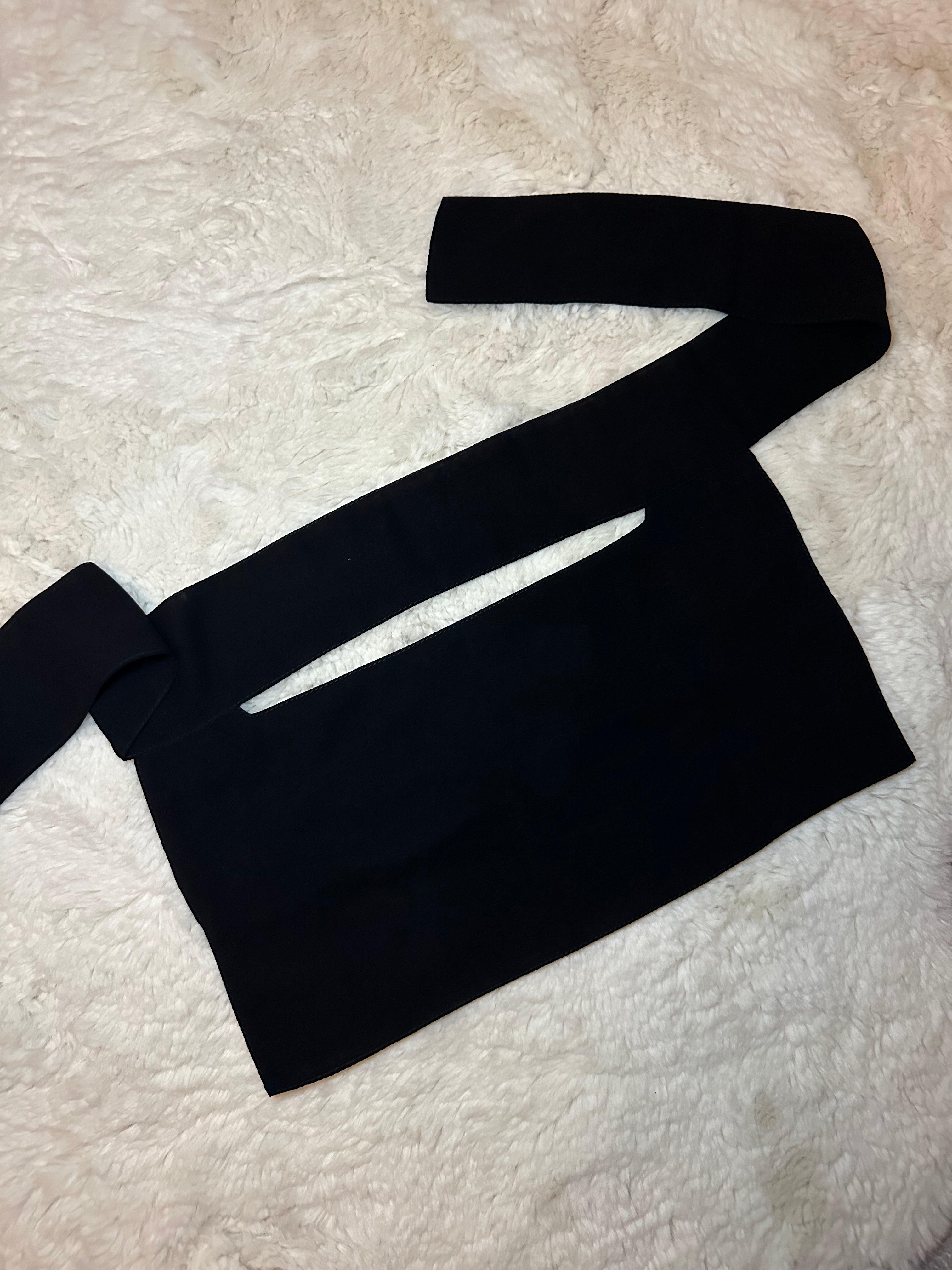 single split niqab - short