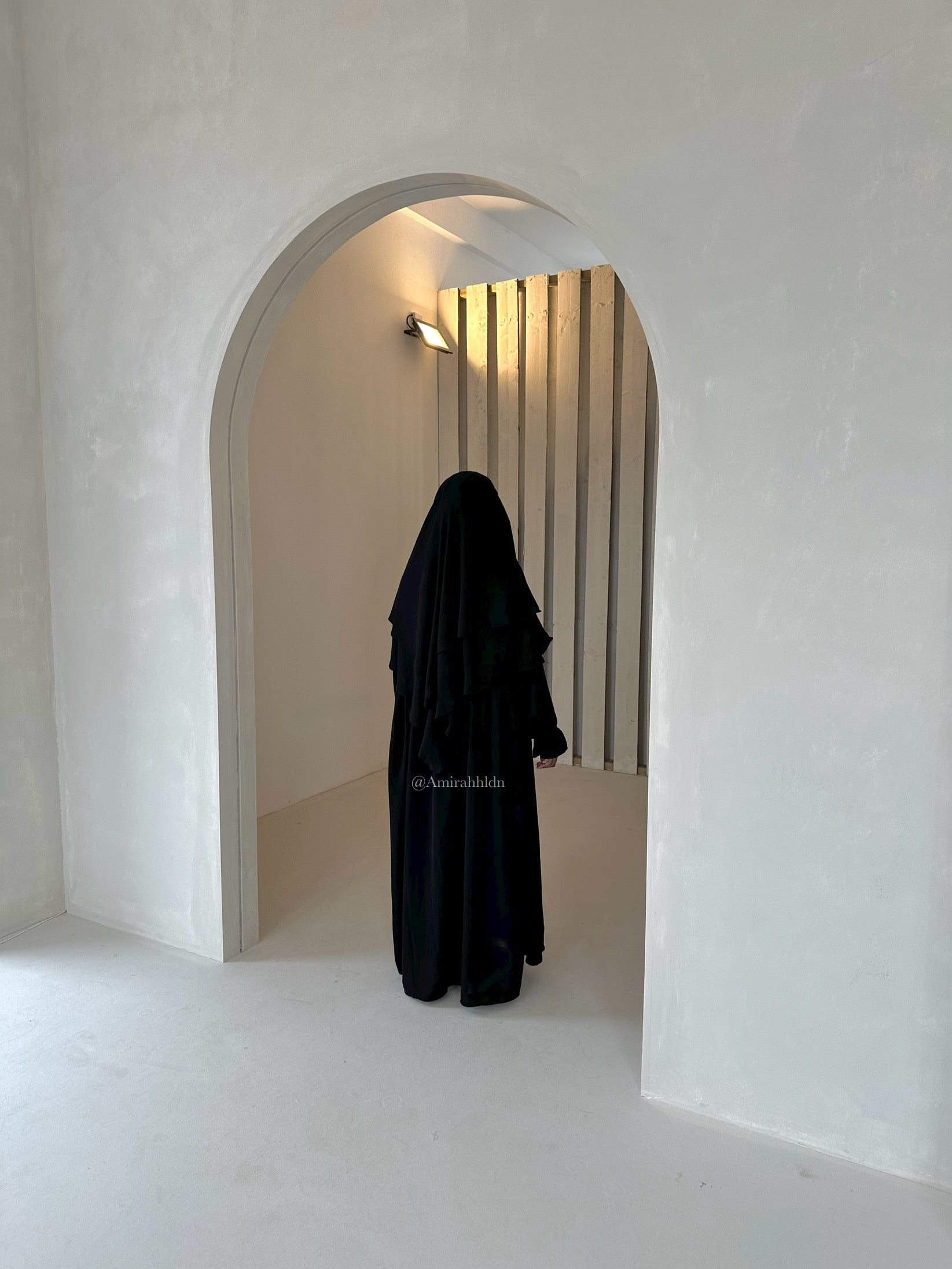 Amanah abaya & khimar - Ruffle sleeve set