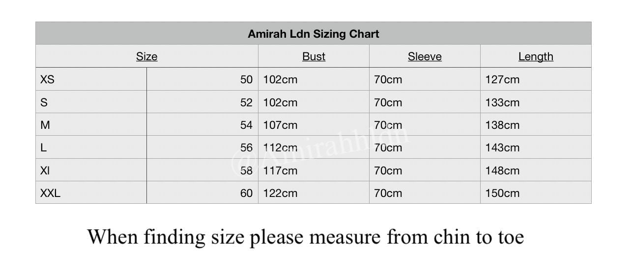 Amanah abaya & khimar - Ruffle sleeve set