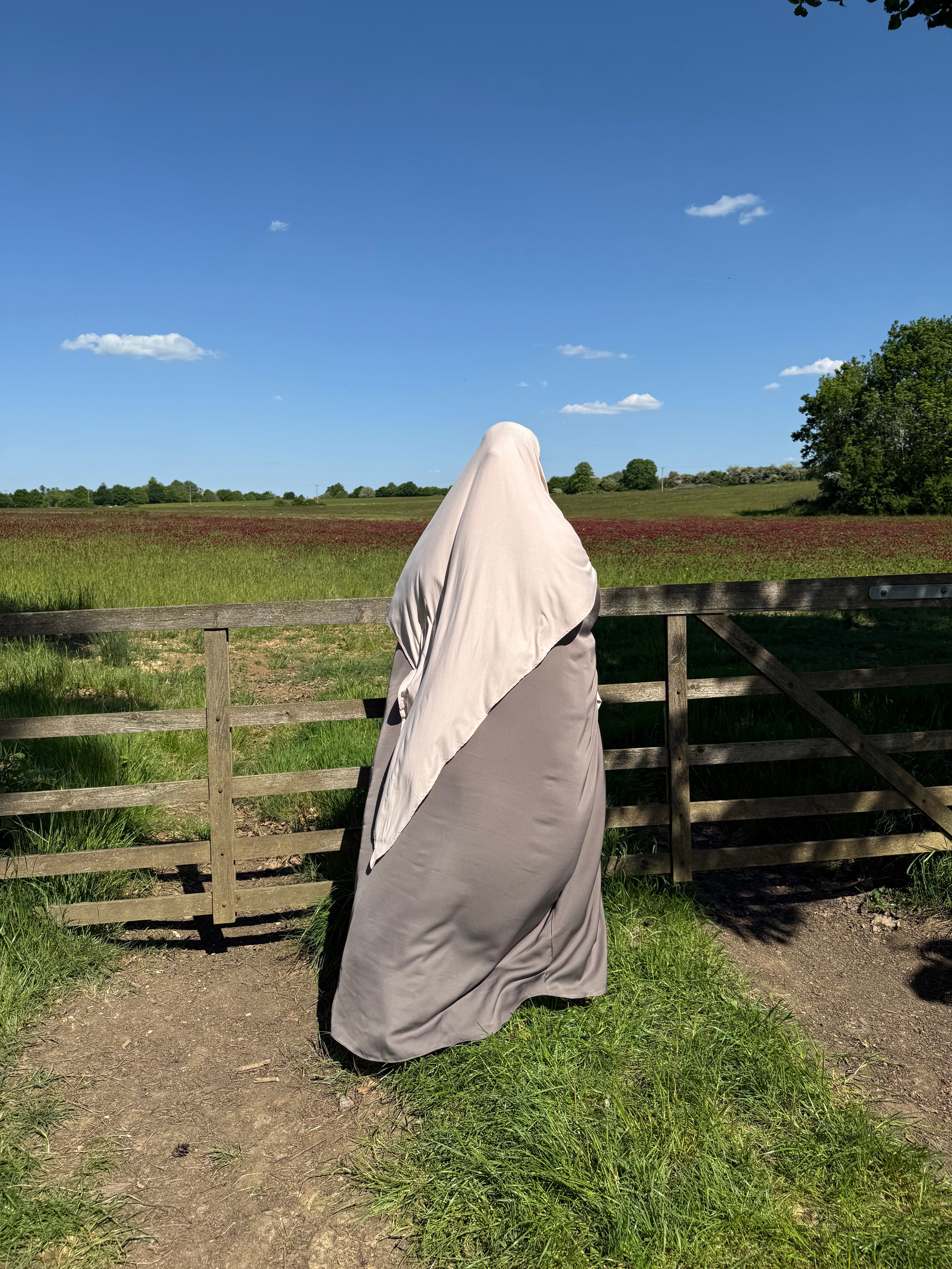 Taupe Elephant Princesa Abaya