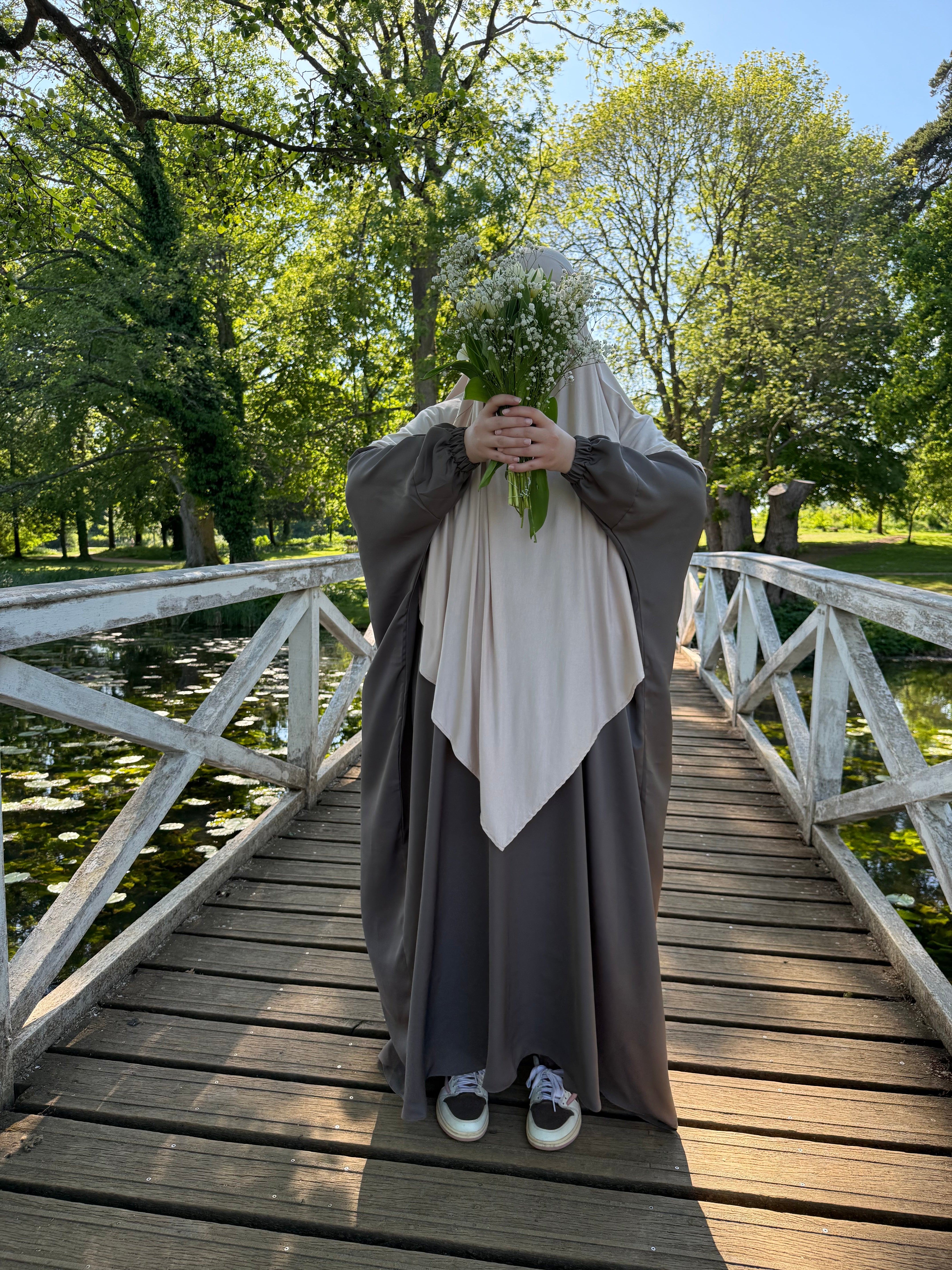 Taupe Elephant Princesa Abaya