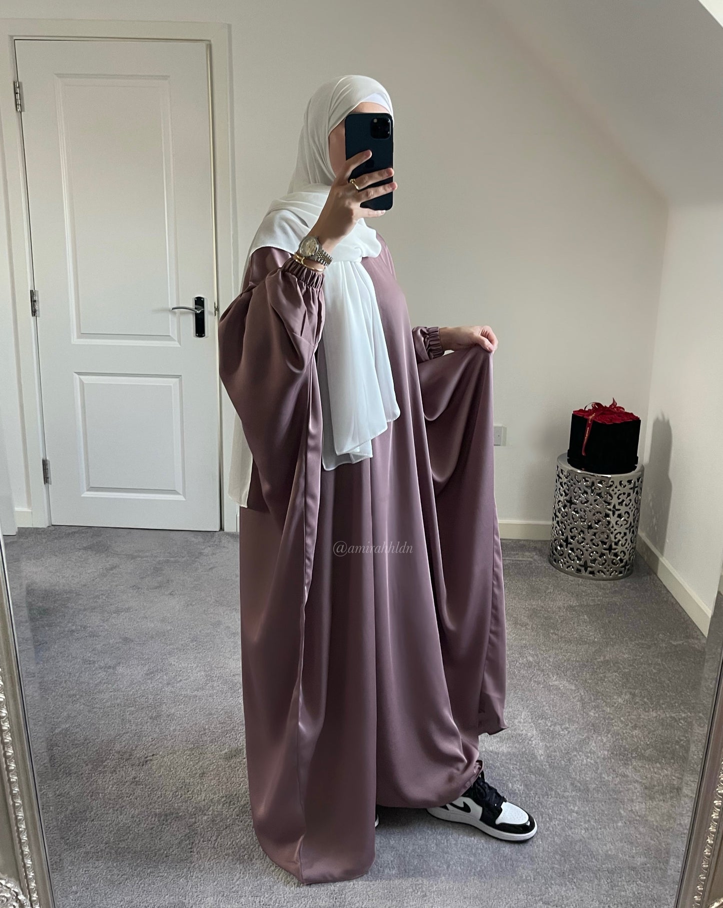 Mauve princess abaya
