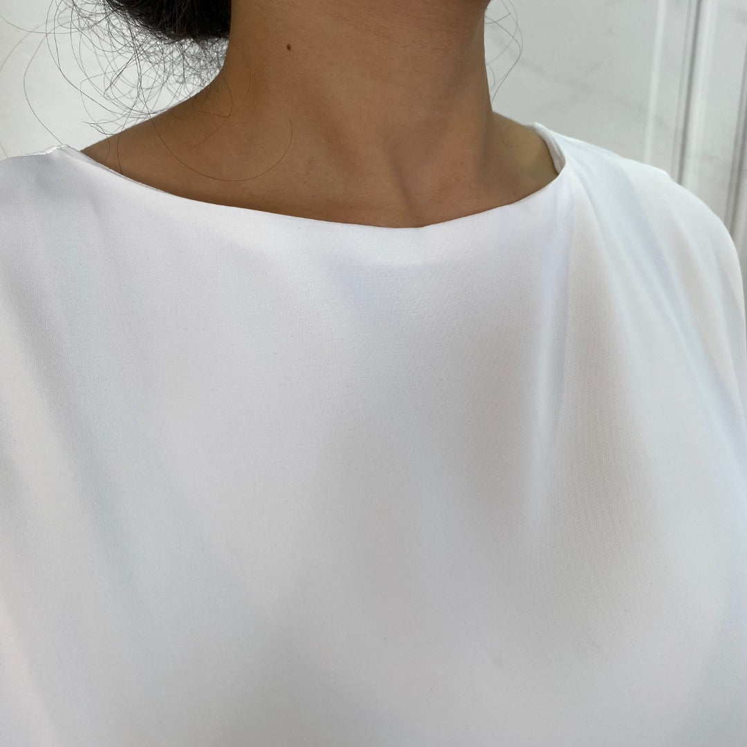 White T-shirt slip dress