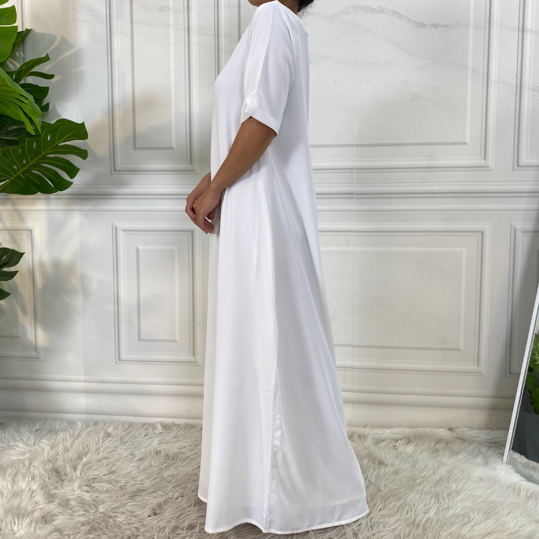 White T shirt slip dress Amirah Ldn