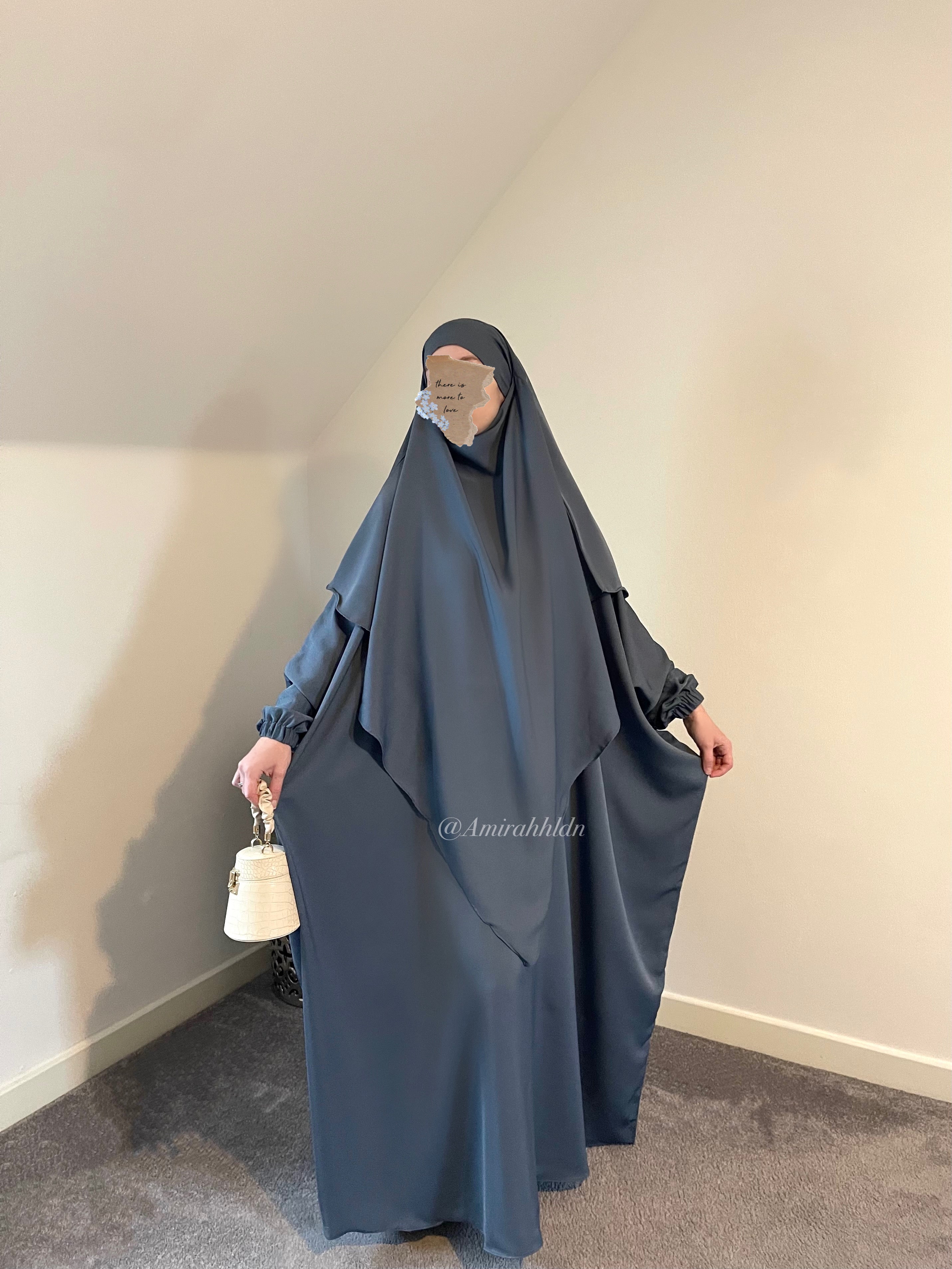 Slate Blue Princesa Abaya